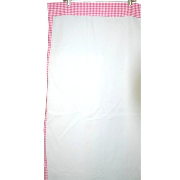 Pottery Barn Kids Girls Nursery Pink White Gingham Blackout Curtain Panel 44x84 - Picture 3 of 9